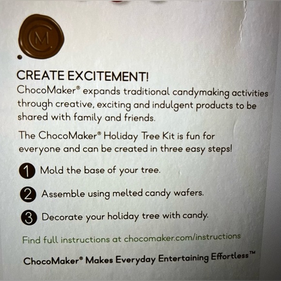 Chocolate Maker HOLIDAY TREE 3-D KIT New, never used, excellent condition. - Picture 6 of 7